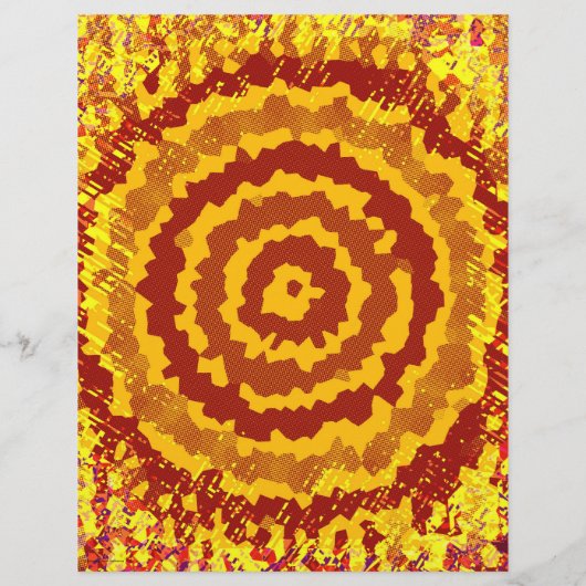 ET Abstract Flower Scrapbook Page 2-Sided Page (裏面)