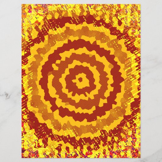 ET Abstract Flower Scrapbook Paper Bulk Pages チラシ (正面)