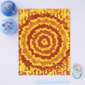 ET Abstract Flower Scrapbook Paper Bulk Pages チラシ (シングル)