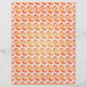 ET Abstract Roses Scrapbook Paper 2-Sided Page (正面)