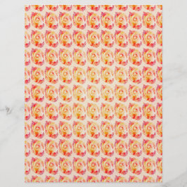 ET Abstract Roses Scrapbook Paper 2-Sided Page