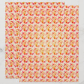 ET Abstract Roses Scrapbook Paper 2-Sided Page (正面/裏面)