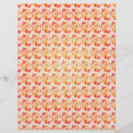 ET Abstract Roses Scrapbook Paper Bulk Pages チラシ
