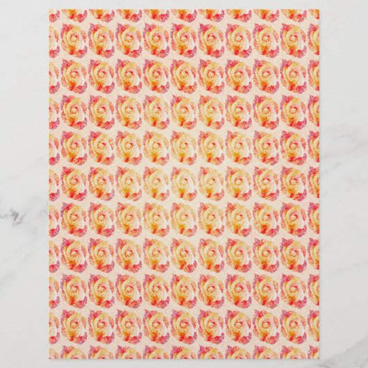 ET Abstract Roses Scrapbook Paper Bulk Pages チラシ (正面)
