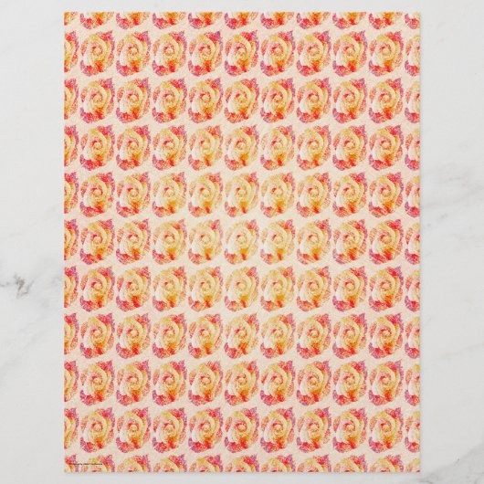 ET Abstract Roses Scrapbook Paper Bulk Pages チラシ (裏面)