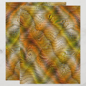 ET Faux Snakeskin Scrapbook Paper 2-Sided Page (正面/裏面)