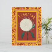 ET Flourish Flower Scrapbook Paper 2-Sided Page (スタンド正面)