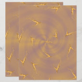 ET Ginseng Man Scrapbook Paper 2-Sided Page (正面/裏面)