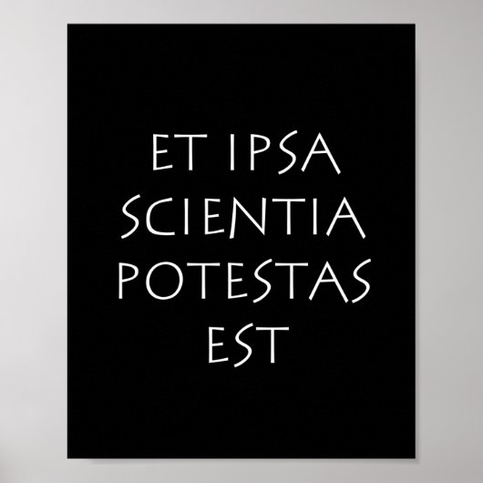 Et ipsa scieria potestas est ポスター (正面)