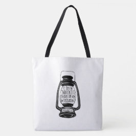 Et Lux In Tenebris John 1ラテン・バイブル・バース トートバッグ