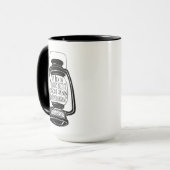 Et Lux In Tenebris John 1 in Latin Bible Verse マグカップ (正面左)