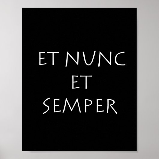Et nunc et semper ポスター (正面)