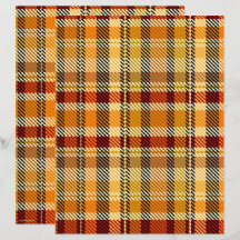 ET Plaid スクラップブック ペーパー 両面ページ