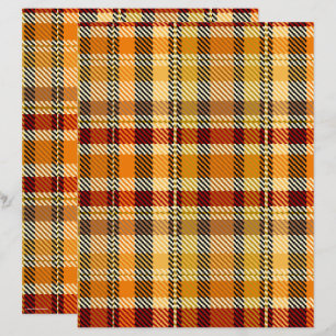ET Plaid スクラップブック ペーパー 両面ページ