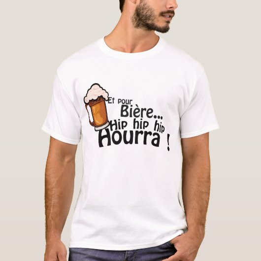 et pour bierre hip hourra alcool humour expression tシャツ (正面)