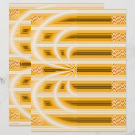 ET Retro Cathedral Scrapbook Paper 2-Sided Page (正面/裏面)