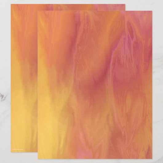 ET Sunset Scrapbook Paper 2-Sided Page (正面/裏面)