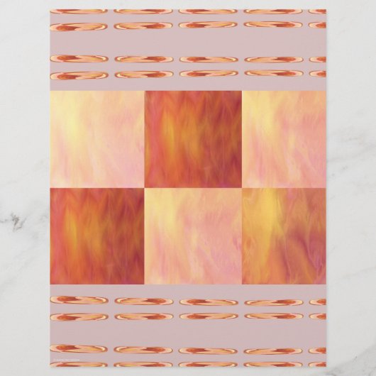 ET Sunset Tiles Scrapbook Paper 2-Sided Page (裏面)