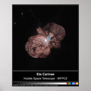 Eta Carinaeのハッブルの望遠鏡の写真 ポスター