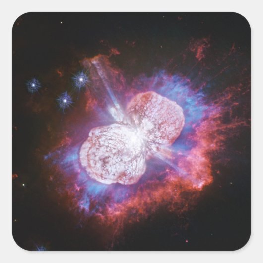 Eta Carinae Binary Star System Fireworks スクエアシール (正面)