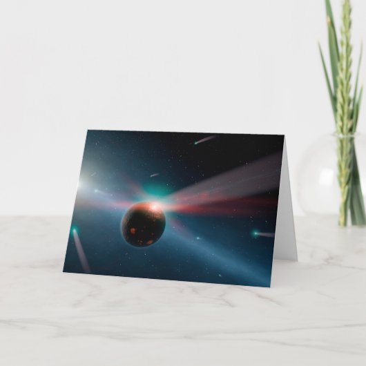 Eta Corviシステムの彗星の嵐。 カード (正面)