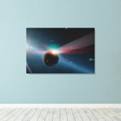 Eta Corviシステムの彗星の嵐。 キャンバスプリント (インサイチュ (ウッドフロア))