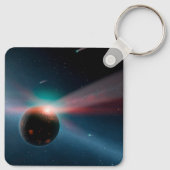 Eta Corviシステムの彗星の嵐。 キーホルダー (裏面)