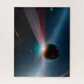 Eta Corviシステムの彗星の嵐。 ジグソーパズル (縦)