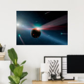 Eta Corviシステムの彗星の嵐。 ポスター (ホームオフィス)