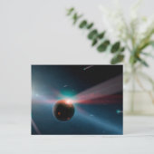 Eta Corviシステムの彗星の嵐。 ポストカード (スタンド正面)