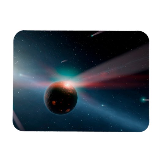 Eta Corviシステムの彗星の嵐。 マグネット (横)