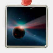 Eta Corviシステムの彗星の嵐。 メタルオーナメント (正面)