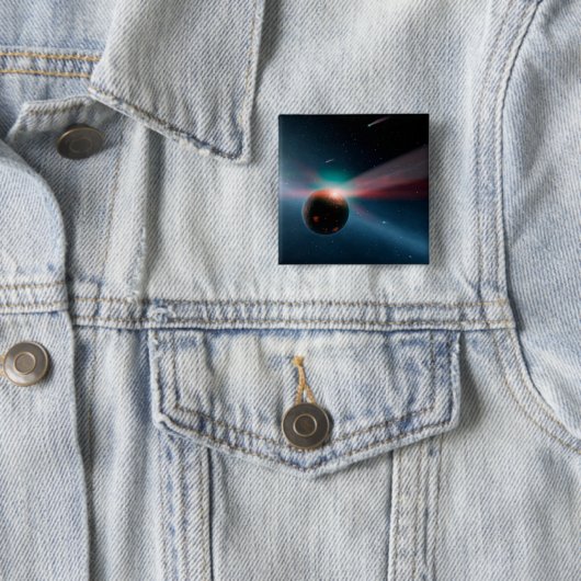 Eta Corviシステムの彗星の嵐。 缶バッジ (インサイチュ)