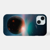 Eta Corvi系での彗星の嵐 iPhone 15ケース (裏面横)