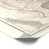 Etats-Unis de l'Amerique du Nord – 歴史地図 ポスター (角)