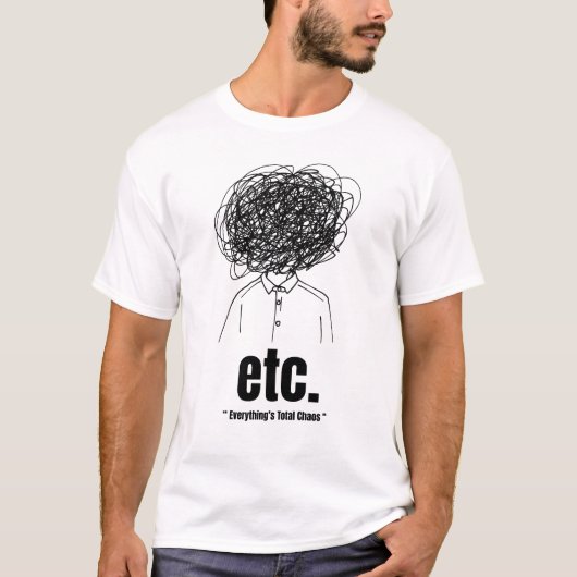 「etc.」 引用 楽しい Tシャツ (正面)