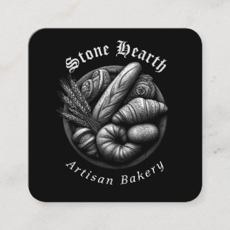 Etched Bread Basket Business Card スクエア名刺