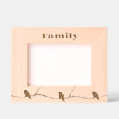 Etched Frames - Hummingbirds and Text レーザー彫刻フレーム (正面)