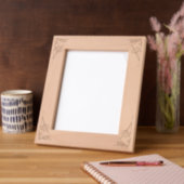 Etched Frames - Leaves at Right Angles レーザー彫刻フレーム (左)