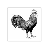 Etched Rooster Stamp for Art and Crafts ラバースタンプ (インプリント)