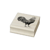 Etched Rooster Stamp for Art and Crafts ラバースタンプ (スタンプ)