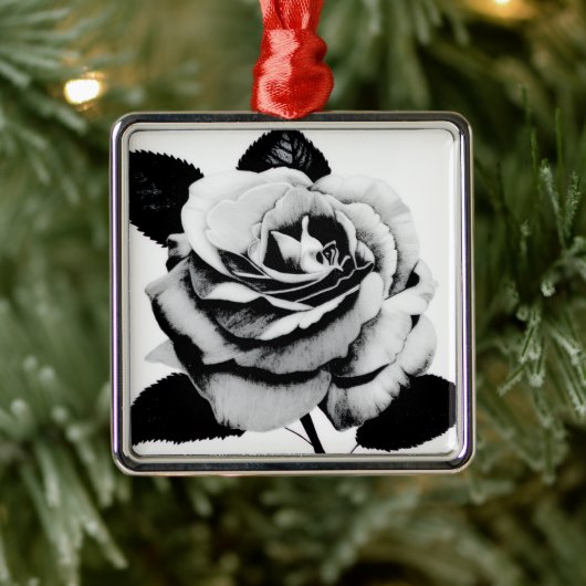 Etched Rose Ornament メタルオーナメント (ツリー)