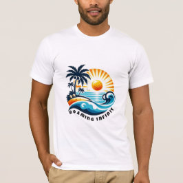 Été Chic | Graphique Vacances Soleil Tシャツ
