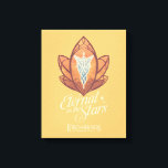 Eternal as the Stars Evenstar Graphic キャンバスプリント<br><div class="desc">Celebrate the timeless romance between Arwen and Aragorn with this elegant Lord of the Rings™ Evenstar design. Featuring a beautifully stylized Evenstar motif with delicate, flowing linework and warm autumnal tones, the artwork represents love and hope. Below, the phrase “Eternal as the Stars” adds a poetic touch, capturing the everlasting...</div>