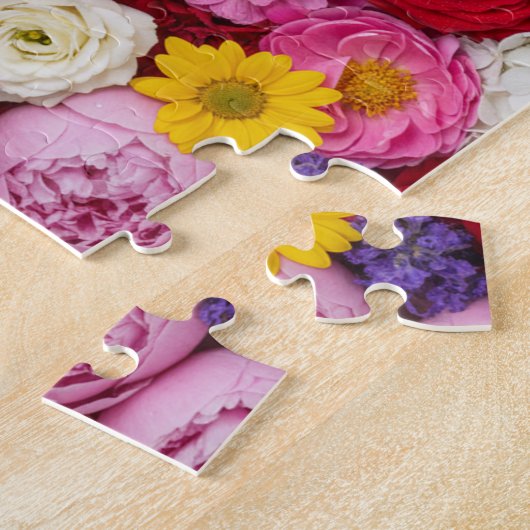 Eternal Bloom: A Premium Floral Tapestry ジグソーパズル (側面)