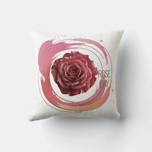 Eternal Bloom – A Rose Day Elegance クッション (裏面)