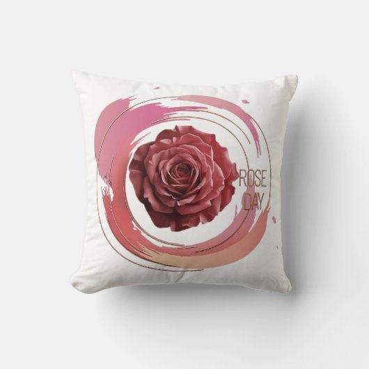 Eternal Bloom – A Rose Day Elegance クッション (正面)