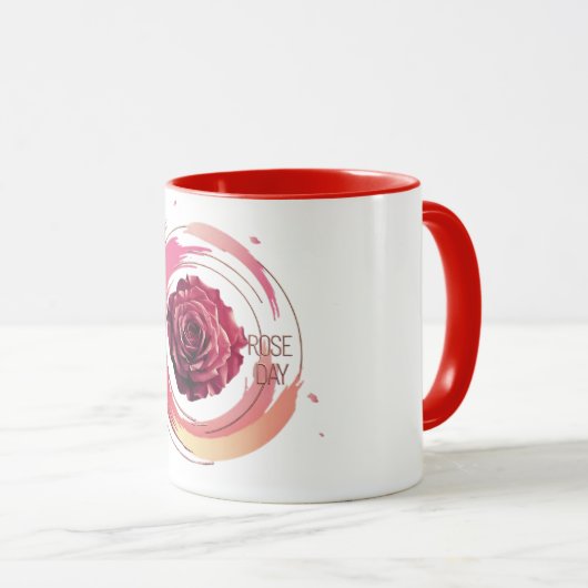 Eternal Bloom – A Rose Day Elegance マグカップ (正面右)