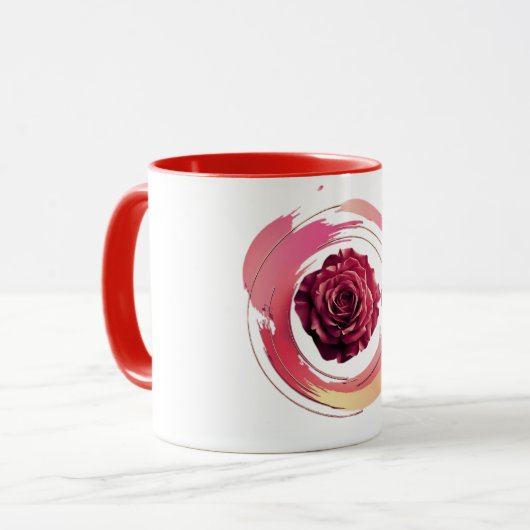 Eternal Bloom – A Rose Day Elegance マグカップ (正面左)