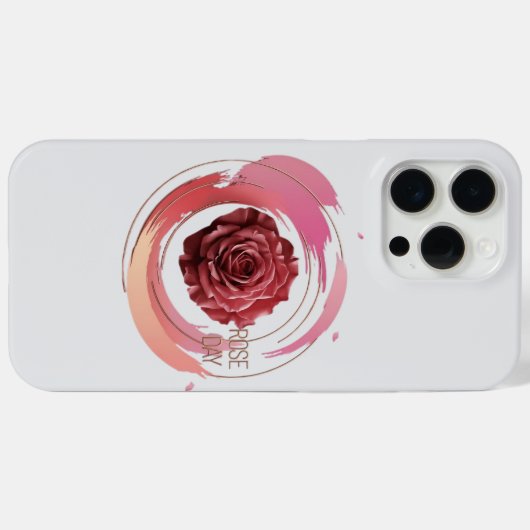 Eternal Bloom – A Rose Day Elegance Case-Mate iPhoneケース (裏面 (横))